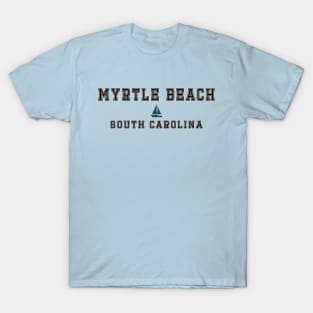 Myrtle Beach South Carolina with a Sailboat Graphic T-Shirt